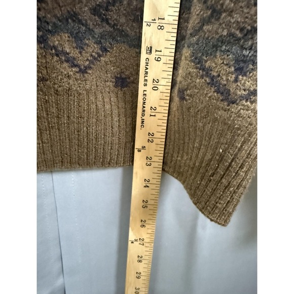 Vintage Robert Banks Sweater Mens XL Wool Geometric Pattern Pullover 90s - Picture 4 of 6